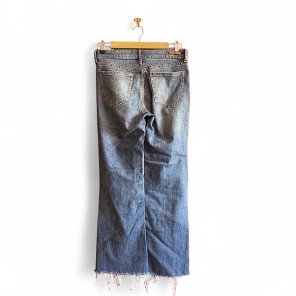 Pilcro and the Letterpress Women's 26 High Rise Flare Jeans Med Wash Distressed - Picture 5 of 7